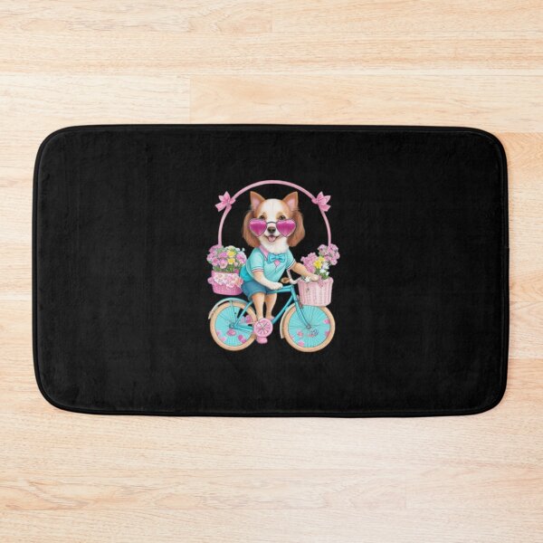 Item preview, Dog Riding on Cycle: A Blooming Adventure designed and sold by BaisaStudio.