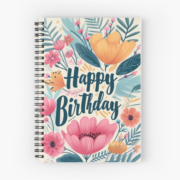 Item preview, Happy Birthday Spring Floral Art designed and sold by sheprint.