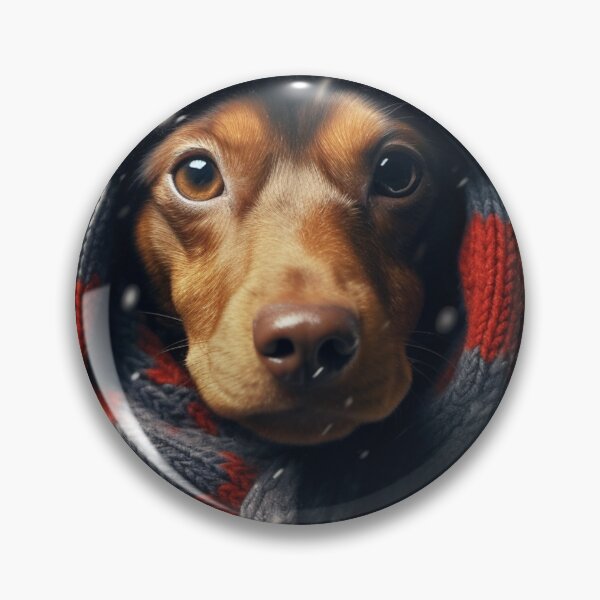 Item preview, Winter Dachshund designed and sold by NoMoreNuda.