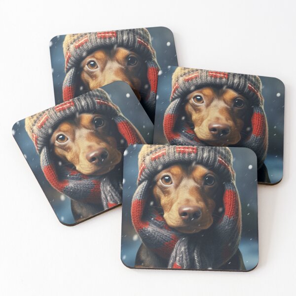 Item preview, Winter Dachshund designed and sold by NoMoreNuda.