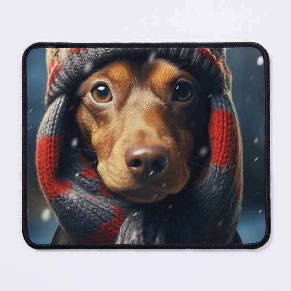 Item preview, Winter Dachshund designed and sold by NoMoreNuda.
