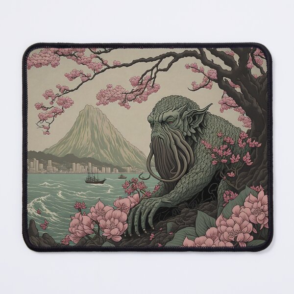 Item preview, Ukiyo-e Cthulhu - Distant Horror designed and sold by CarcosaShop.