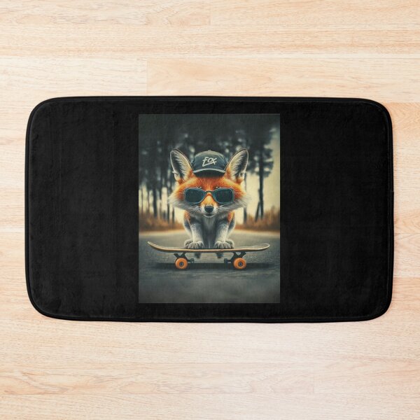 Item preview, Fox riding a skateboard  designed and sold by Art-Design-EM.