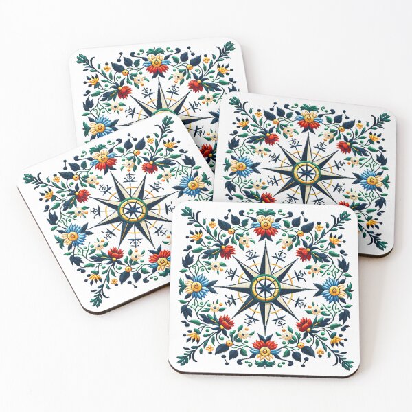 Item preview, Navigation Rose Star - A Nautical tribute to Kashubian Folklore designed and sold by DesignPoland.