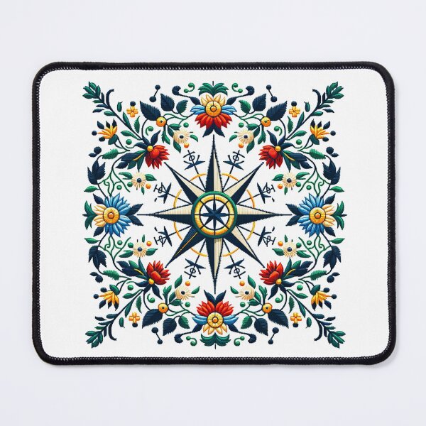 Item preview, Navigation Rose Star - A Nautical tribute to Kashubian Folklore designed and sold by DesignPoland.