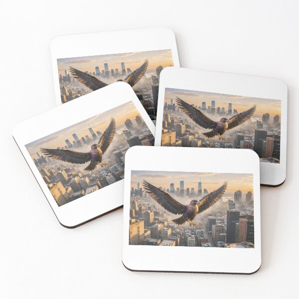 Item preview, Golden Wings Over the City designed and sold by PanoramaPrints.