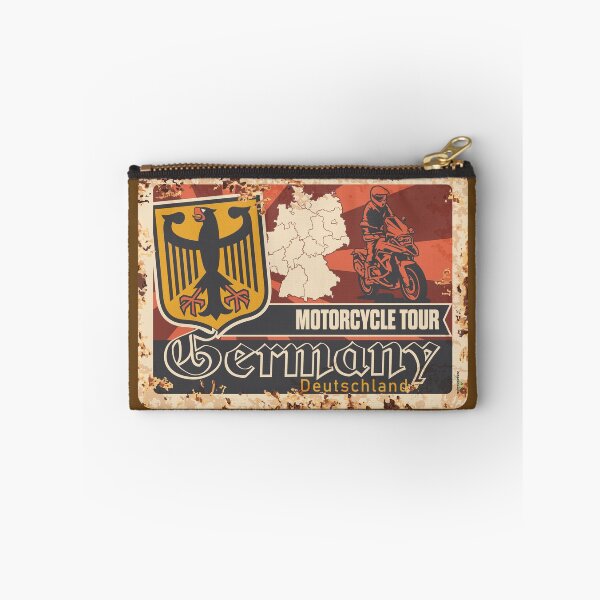 Item preview, Germany Motorcycle Tour German Motorcycle Sticker T-Shirt 01 designed and sold by OuterShellUK.