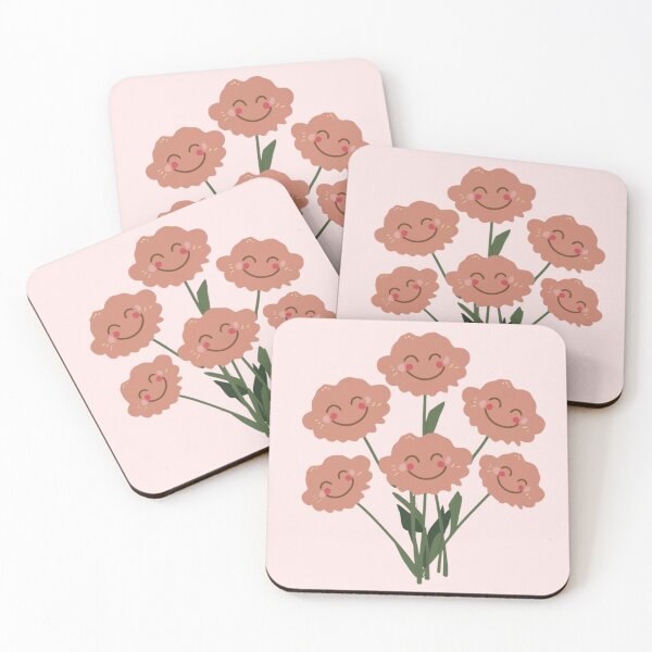 Item preview,  Cute Kawaii Carnation Flower Pattern  designed and sold by PatternInArt.