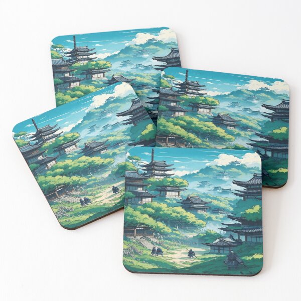 Item preview, Samurai stand in the middle of anime art. designed and sold by relaxbito.