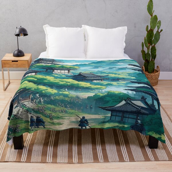 Item preview, Samurai stand in the middle of anime art. designed and sold by relaxbito.