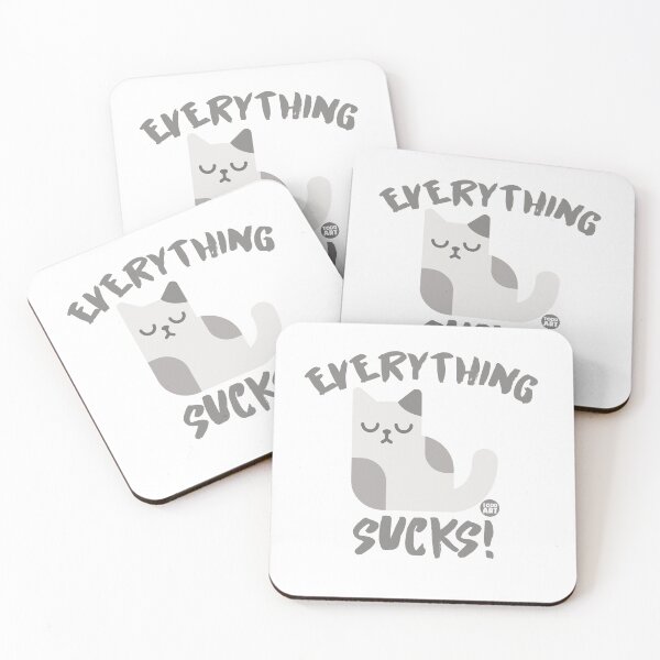 Item preview, EVERYTHING SUCKS CAT designed and sold by TODD GOLDMAN.