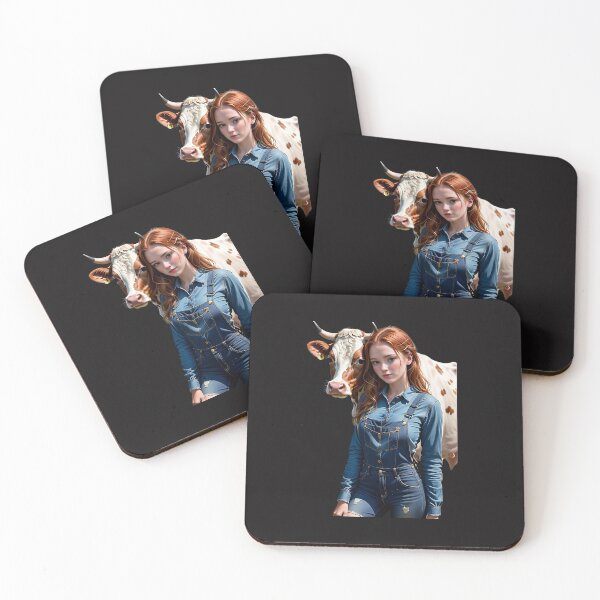 Item preview, Cow Whisperer: Young Girl's Love for Bovine Friends designed and sold by Wonder Pixel Studio.