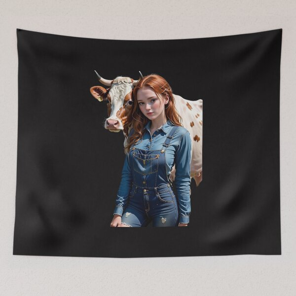 Item preview, Cow Whisperer: Young Girl's Love for Bovine Friends designed and sold by Wonder Pixel Studio.