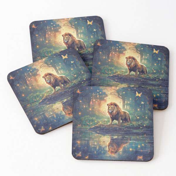 Item preview, In the regal presence of the Lion King  designed and sold by AIArtMaven.