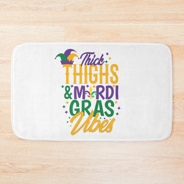 Item preview, Thick Thighs Mardi Gras Vibes Fleur De Lis Mardi Gras Parade designed and sold by Empiredesigner3.