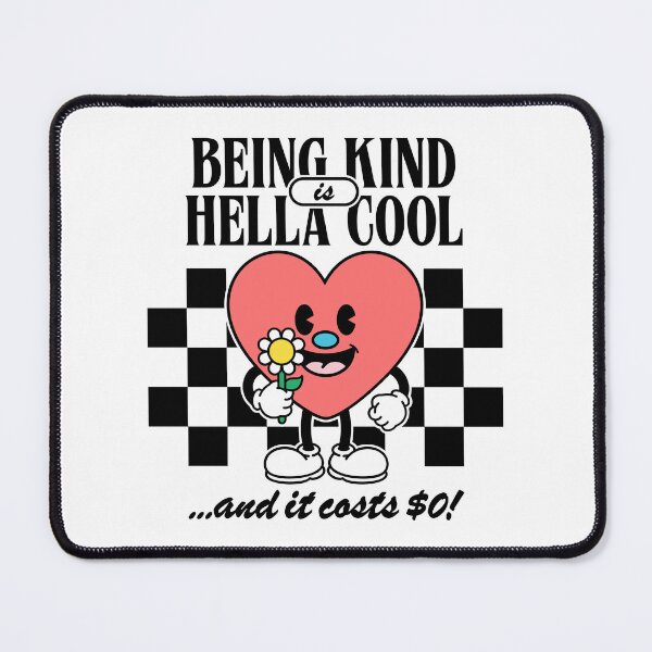 Item preview, Being Kind is Hella Cool | Be Kind | Kindness | Retro Cartoon Character designed and sold by Hannah Lou.