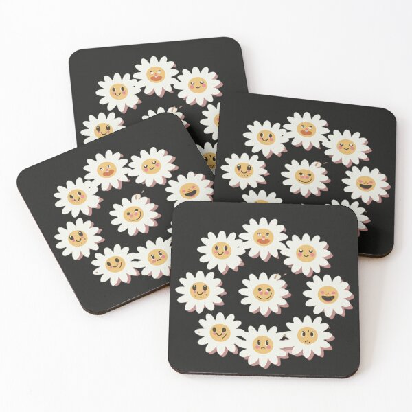 Item preview,  Kawaii Minimal Daisy Flower Circle Pattern  designed and sold by PatternInArt.