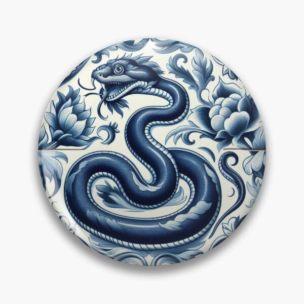 Item preview, Dutch Tile: The No.1 Snake designed and sold by ArtNook777.