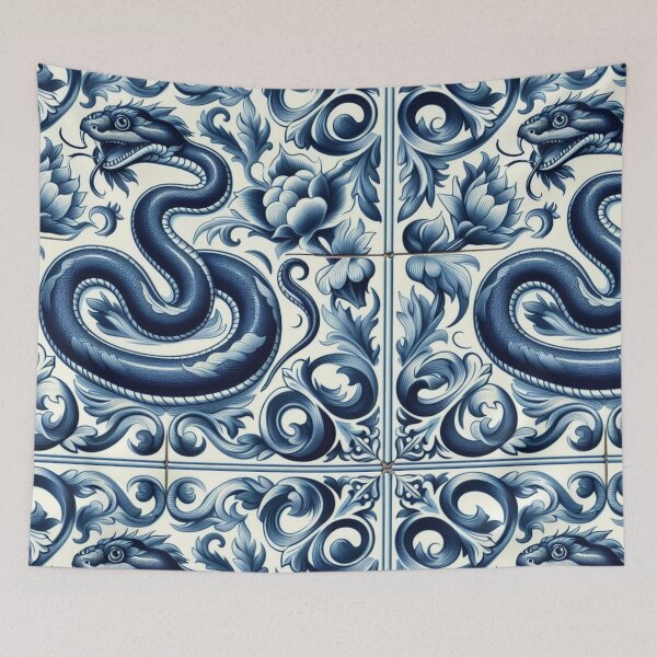 Item preview, Dutch Tile: The No.1 Snake designed and sold by ArtNook777.