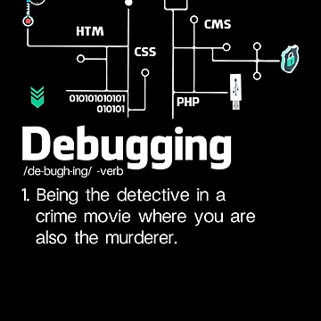 Imagen de la obra Cyber Security Debugging Definition Funny Cybersecurity Gear de DynamicDesign