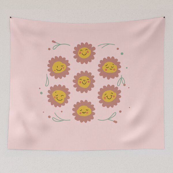 Item preview,  Kawaii Minimal Marigold Flower Pattern  designed and sold by PatternInArt.