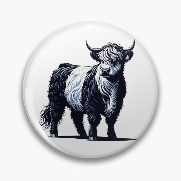 Item preview, Belted Galloway Cow  designed and sold by cave-canvas.