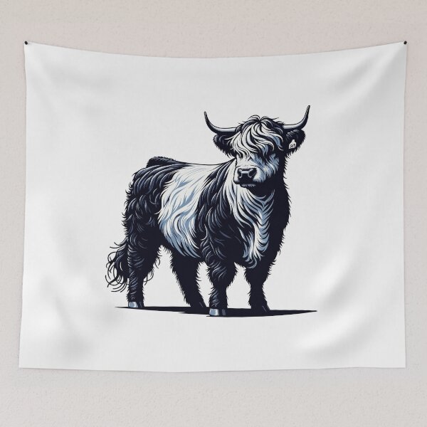 Item preview, Belted Galloway Cow  designed and sold by cave-canvas.
