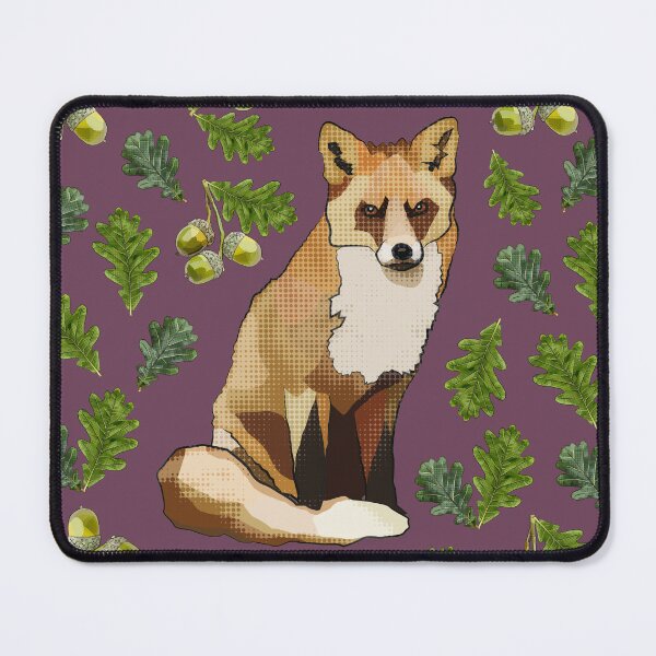Item preview, Fox with Oak Leaves Acorns by BeeFoxTree (Fig) designed and sold by BeeFoxTree.