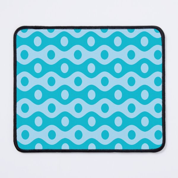 Item preview, Mid Century Modern Geometric Circles Pattern Pacific Cyan designed and sold by Prints and Lifestyle.