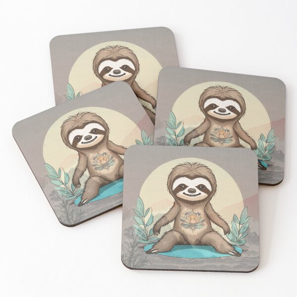 Item preview, Cute Cartoon Baby Sloth Animal, Cute Baby Sloth Is A Chilled Sloth Vibing  designed and sold by Cuteanimalgifts.