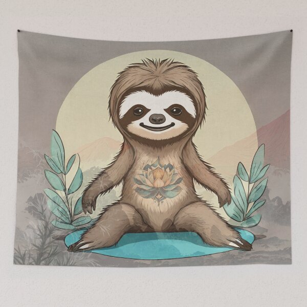 Item preview, Cute Cartoon Baby Sloth Animal, Cute Baby Sloth Is A Chilled Sloth Vibing  designed and sold by Cuteanimalgifts.