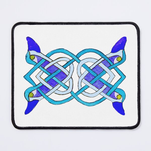 Item preview, Celtic tracery blue colors designed and sold by Zamen.