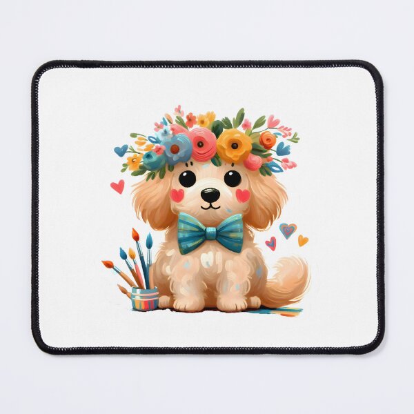 Item preview, Paws and Paint: A Whimsical Canine Canvas designed and sold by AI-Only Creations.