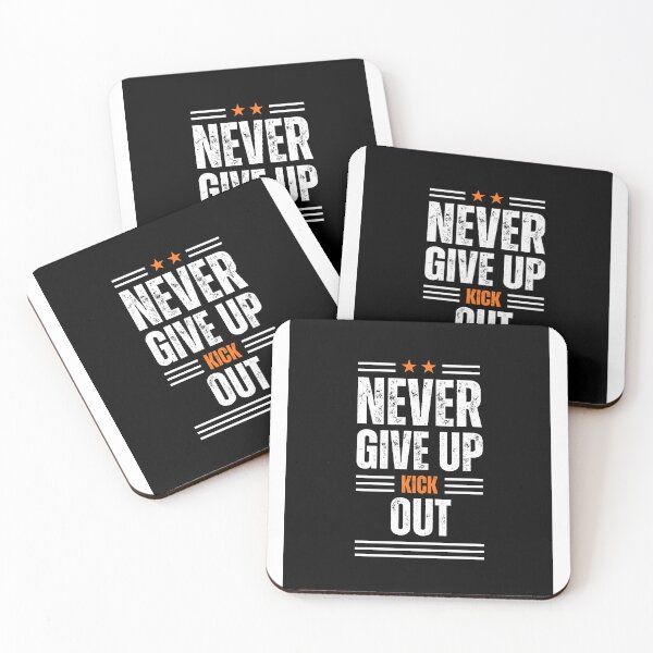 Item preview, Never give up, kick out. Pro wrestling designed and sold by heatedstitches.
