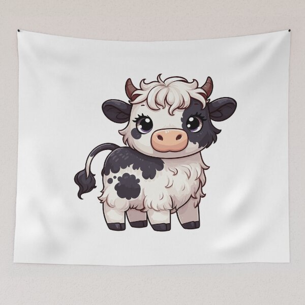 Item preview, Belted Galloway Cow  designed and sold by cave-canvas.
