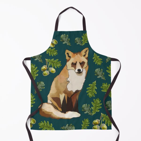 Item preview, Fox with Oak Leaves Acorns by BeeFoxTree (Moody) designed and sold by BeeFoxTree.