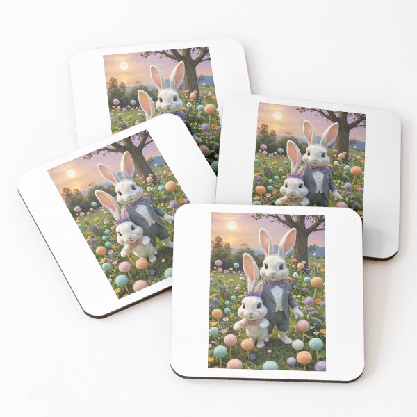 Item preview, Step into the whimsical world of 'Bunny Bohème' designed and sold by PanoramaPrints.
