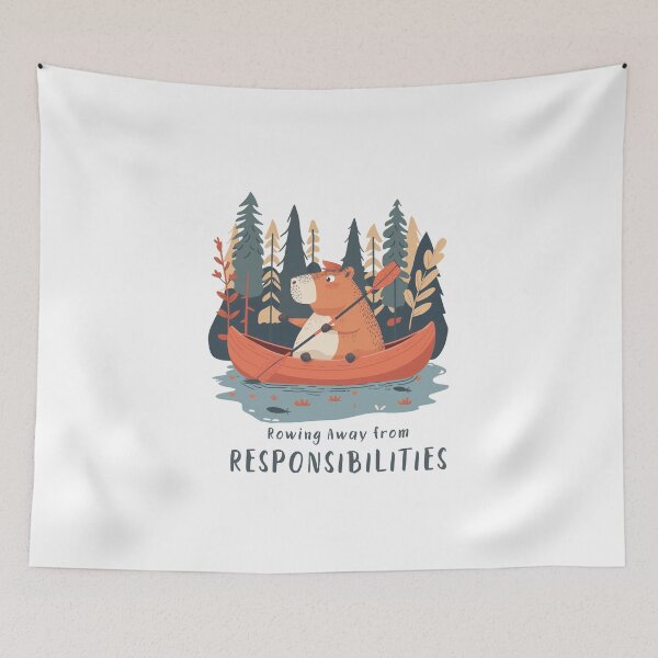 Item preview, Rowing Away from Responsibilities designed and sold by VisualArtsOasis.