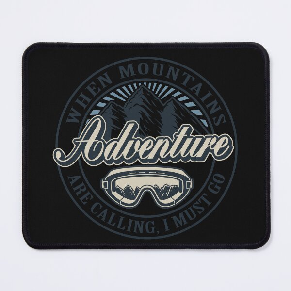 Item preview, WHEN MOUNTAINS ARE CALLING I MUST GO, designed and sold by Inspiretouplift.