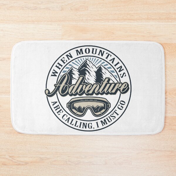 Item preview, WHEN MOUNTAINS ARE CALLING I MUST GO, designed and sold by Inspiretouplift.