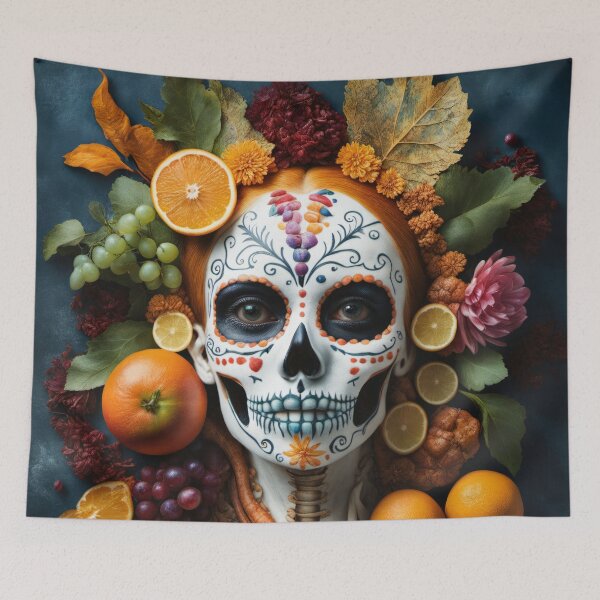 Item preview, Day of the dead #9 and some fruit designed and sold by George Michael.