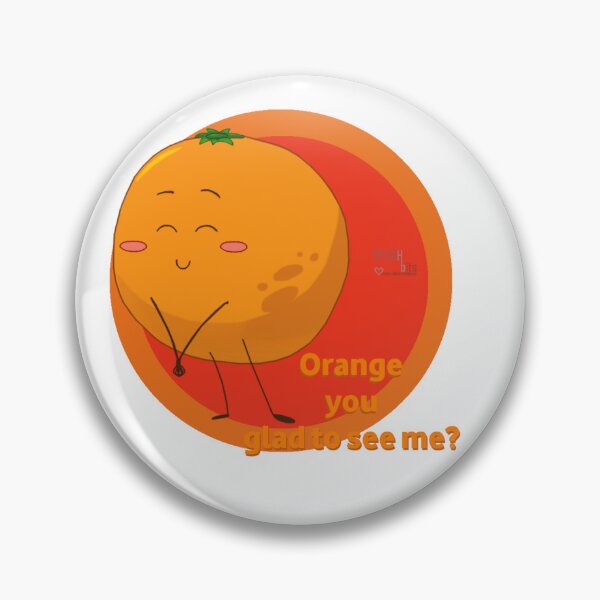 Aperçu de l'œuvre La collection Punny Food : Fruits – Orange ! créée et vendue par Stitch-Bits.