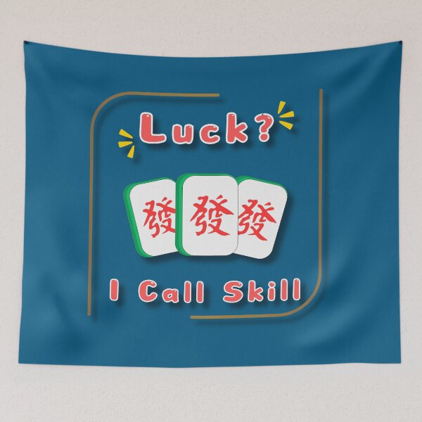 Item preview, luck? i call skill_funny mahjong gift  designed and sold by jessie848v.