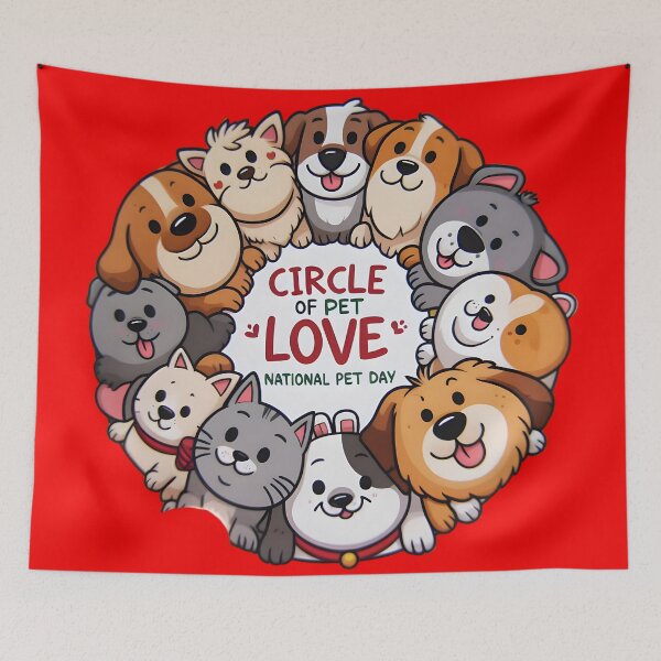 Item preview, Paws of Affection: National Pet Day designed and sold by AI-Only Creations.