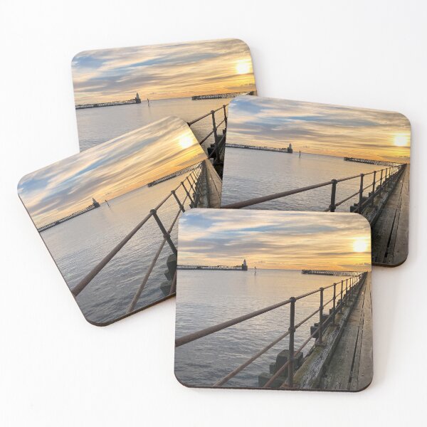 Item preview, January sunrise at the mouth of the River Blyth - Landscape designed and sold by Violaman.