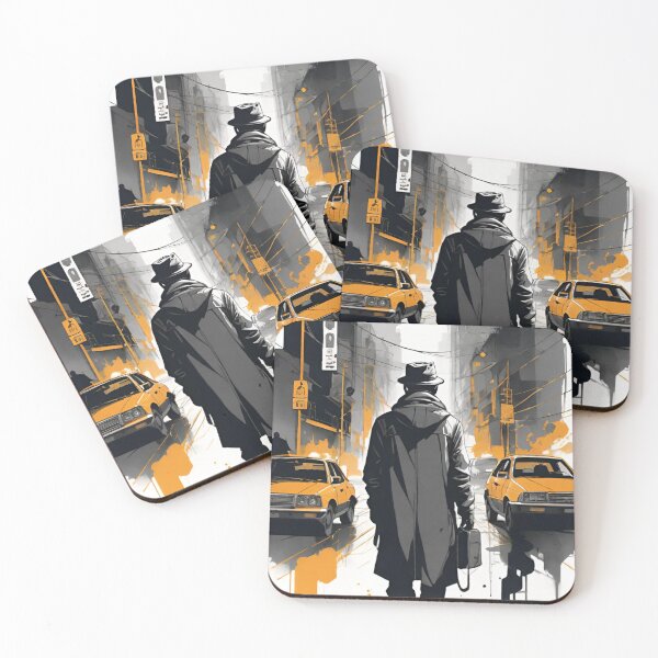 Item preview, ink painting of man walking down the road designed and sold by optimusprime39.