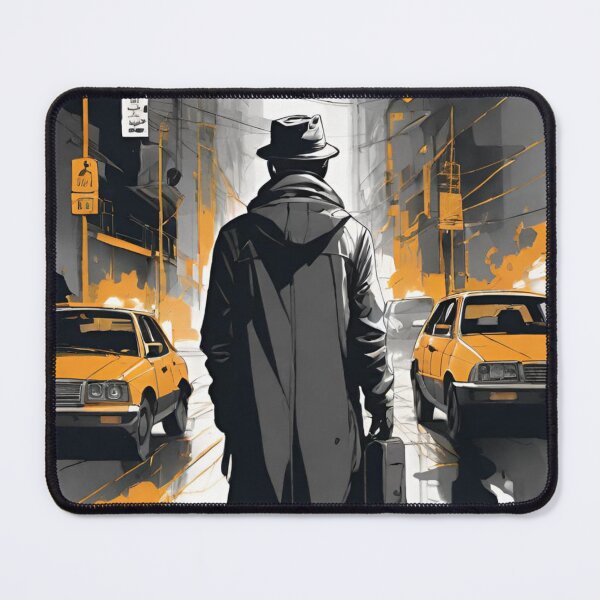 Item preview, ink painting of man walking down the road designed and sold by optimusprime39.