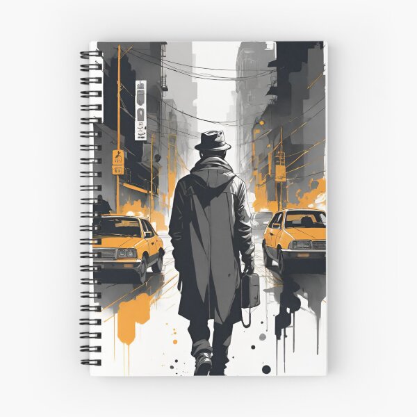 Item preview, ink painting of man walking down the road designed and sold by optimusprime39.
