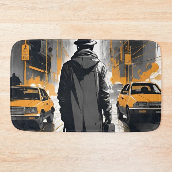 Item preview, ink painting of man walking down the road designed and sold by optimusprime39.