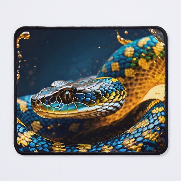 Item preview, Blue Gold Spotted Rattlesnake designed and sold by TheArtOfPat.